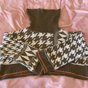 Free People Crop-Top Knit Sweater